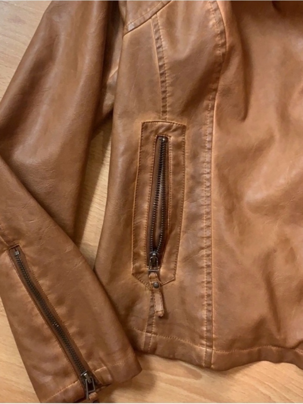 Max Studio Leather Jacket - Picture 2 of 3